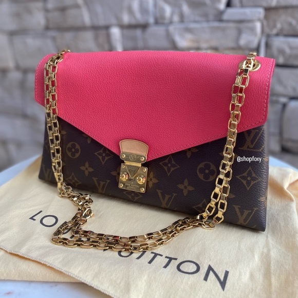 Louis Vuitton Handbags - SOLD Louis Vuitton Pallas Chain Monogram Dahlia Envelope Shoulder Bag